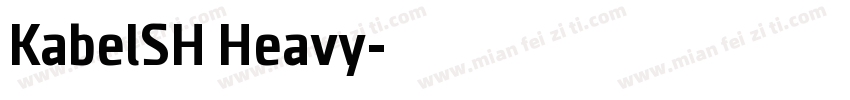 KabelSH Heavy字体转换